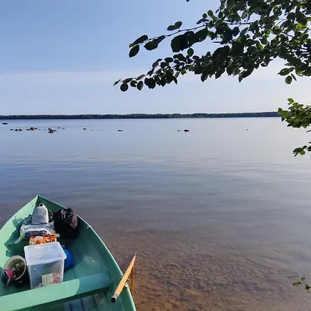 Dağ evi Boat Required Traditional Finnish Lakeside Off-grid Island *